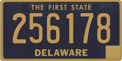 DE license plate 256178