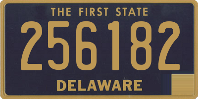 DE license plate 256182