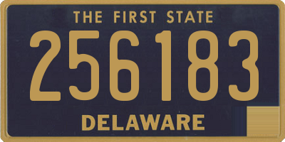 DE license plate 256183