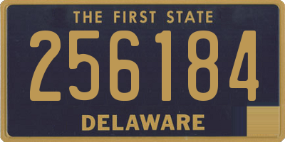 DE license plate 256184