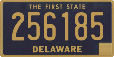DE license plate 256185