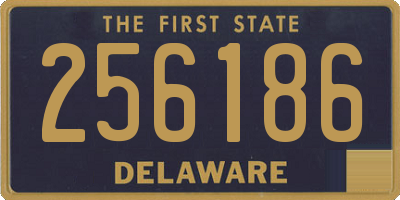 DE license plate 256186