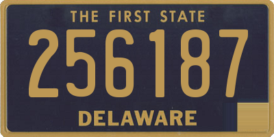 DE license plate 256187