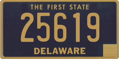 DE license plate 25619