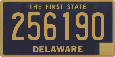 DE license plate 256190