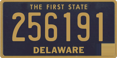 DE license plate 256191