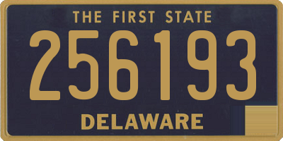 DE license plate 256193