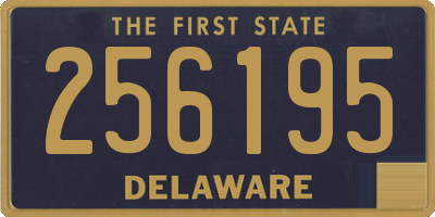 DE license plate 256195