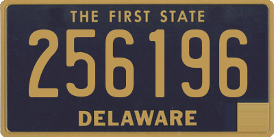 DE license plate 256196