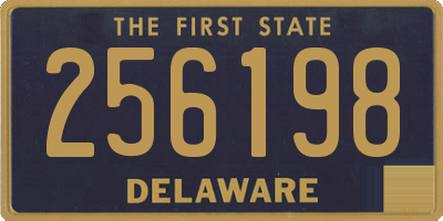 DE license plate 256198