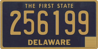 DE license plate 256199