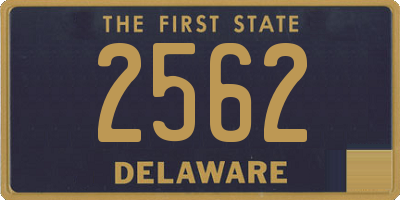 DE license plate 2562