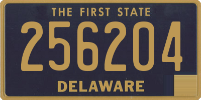 DE license plate 256204