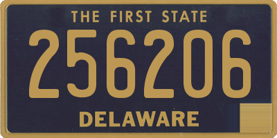 DE license plate 256206