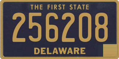 DE license plate 256208