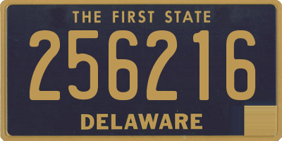 DE license plate 256216