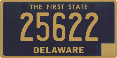 DE license plate 25622