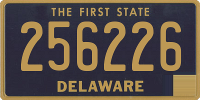 DE license plate 256226