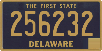 DE license plate 256232