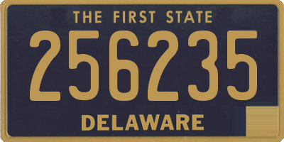 DE license plate 256235