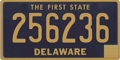 DE license plate 256236