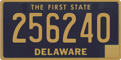 DE license plate 256240