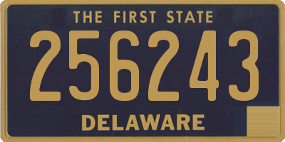 DE license plate 256243