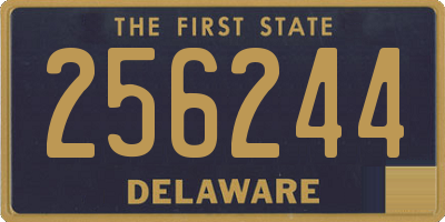 DE license plate 256244