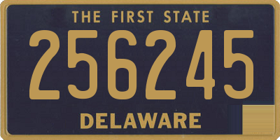 DE license plate 256245
