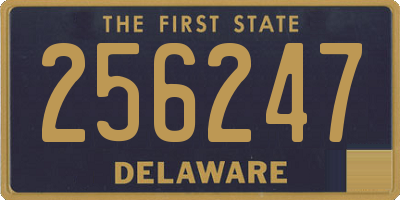 DE license plate 256247