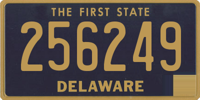 DE license plate 256249