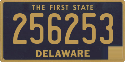 DE license plate 256253