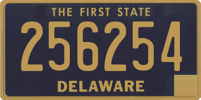 DE license plate 256254