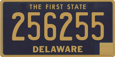 DE license plate 256255