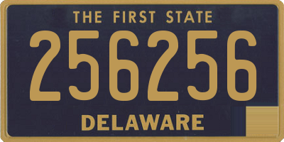 DE license plate 256256