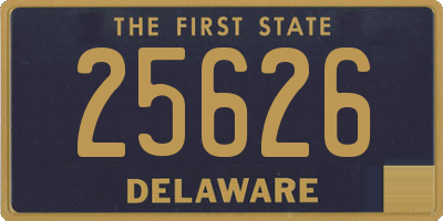 DE license plate 25626