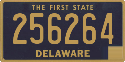 DE license plate 256264