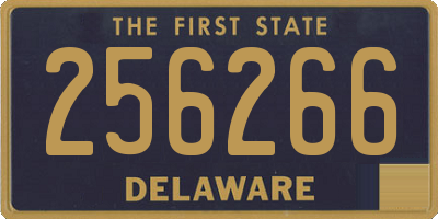 DE license plate 256266