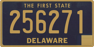 DE license plate 256271