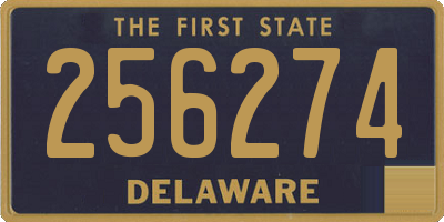 DE license plate 256274