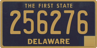 DE license plate 256276