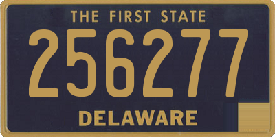 DE license plate 256277