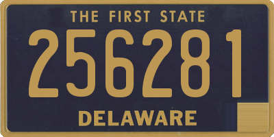DE license plate 256281