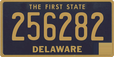 DE license plate 256282