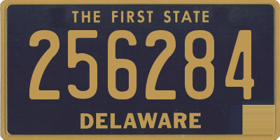 DE license plate 256284