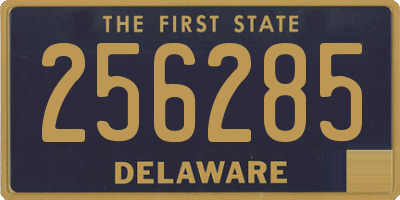 DE license plate 256285