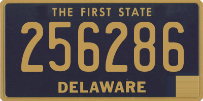 DE license plate 256286