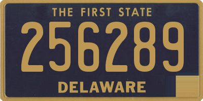 DE license plate 256289