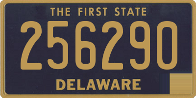 DE license plate 256290