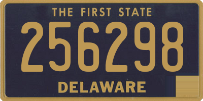 DE license plate 256298